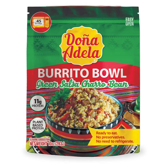 Doña Adela Cochinita Pibil, Chilorio and Burrito bowls tasting pack Ready to Eat, Mexican Food, no preservatives, no need to refrigerate (Burrito Brown Red and Green)