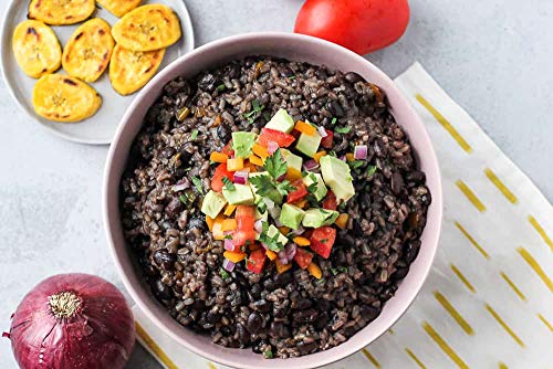 La Cocina de la Doña Precooked long grain Rice and Black beans/ Chicken Broth / rice and pinto beans