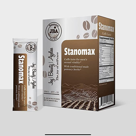 JBA Caffe Latte and Cacao with Collagen, Boosts Performance, Increases Desire, (STANOMAX Caffe Latte)