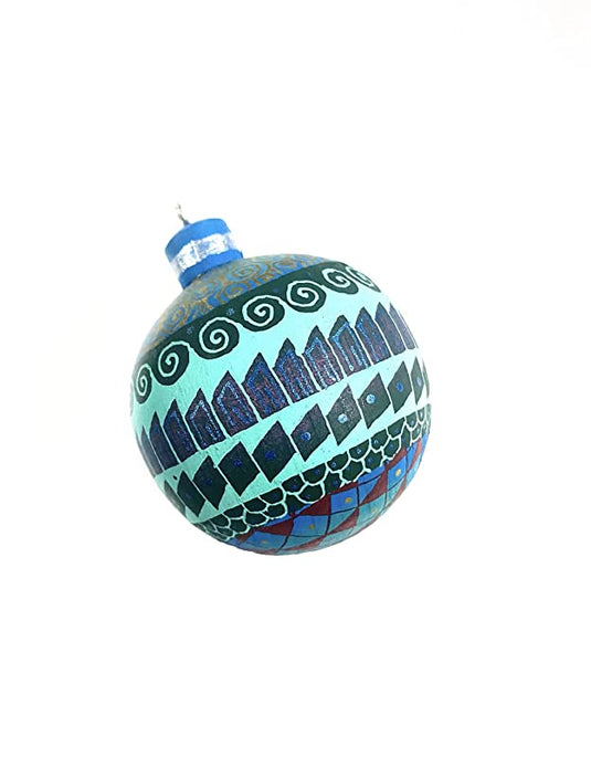 Alebrije Handmade Wooden Carving Mexican Alebrije, Signed by artisan. (Sold by piece) (Christmas Ball Ornament)