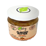 Osty Natural Almond butter, 100% Natural and Organic ingredients. Made with natural almonds and sweetened with agave syrup, 10 ounce Jar -Natural Almond Butter