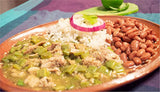Comal Traditional Foods |Tasty and Flavorful Chicken, beef and pork - Shredded Pork w/ green Sauce