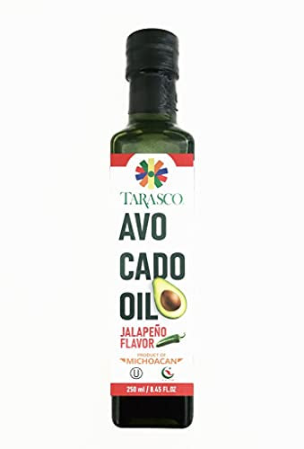 Load image into Gallery viewer, Tarasco tasty avocado oil 250ml each bottle. Assorted Flavors. Kosher, Non GMO, Halal and BRC (Jalapeño, 1 pack)
