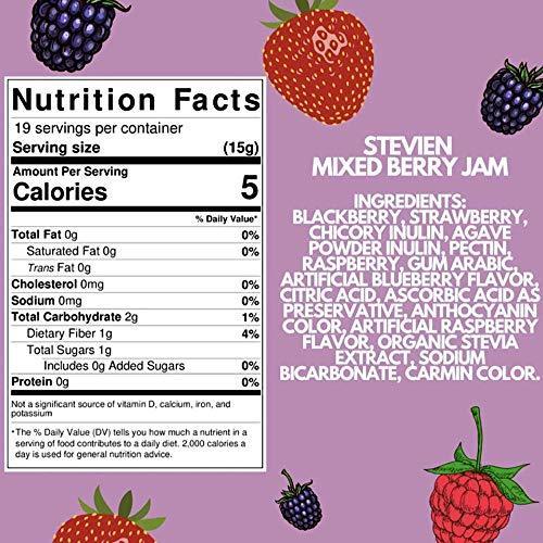 Load image into Gallery viewer, Stevien Sweet Peach Jam No Added Sugar - Keto and Diabetic Friendly, Vegan, Gluten Free, Made with Real Fruit - Sweetened with Organic Stevia
