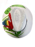 Handmade and Handpainted Chic Hats with real white palm -  One Size - Nature White