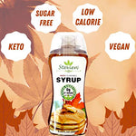 Stevien Keto Sugar Free Maple Syrup - Vegan - Low Carb - Gluten Free - Low Calorie - Sweetened with Organic Stevia - 3 Pack