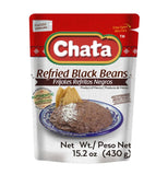 Chata Refried Black Beans | Practical + Delicious | Ready-to-Eat | No Preservatives | 15.2 Ounce (Pack of 1)