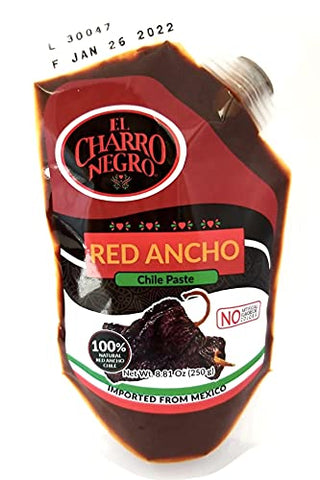 El Charro Negro Chili Paste Concentrate, Assorted Flavors, 8 oz each pack - Red Ancho Chili Paste