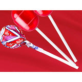 De La Rosa Jumbo Cherry Lollipop, bubble gum pop, bag of 50