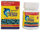 Ballena Azul Aceite de Hígado de Bacalao para Adultos y Niños, COD Liver Oil for Adults and Children, Good Source of Vitamins A,D,E, B1, Dietary Supplement, Omega 3, Inmune System Boost, (Capsules)