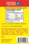 Ballena Azul Aceite de Hígado de Bacalao para Adultos y Niños, COD Liver Oil for Adults and Children, Good Source of Vitamins A,D,E, B1, Dietary Supplement, Omega 3, Inmune System Boost, (Capsules)