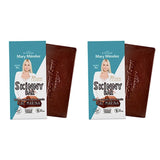 Fitcook Dark Chocolate Skinny Bar. Keto Friendly, Gluten Free and Dairy Free.Assorted Flavors 2 Pack (Dark Chocolate with Sea Salt)