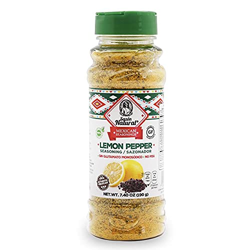 Sazon Natural Mexican Seasonings, spices for meat,chicken,soup and vegetable - Lemon Pepper