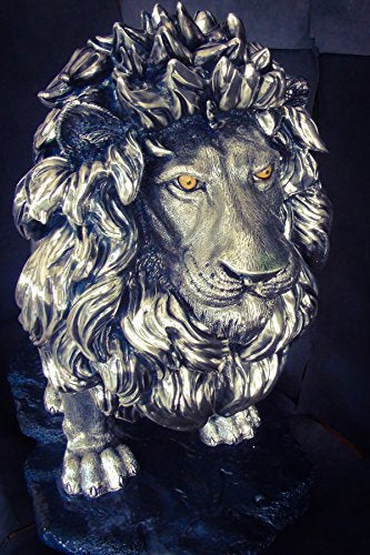 Big Lion Electroformed in Silver. Unique Decoration.