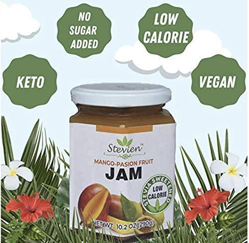 Stevien Sweet Mixed Berry Jam No Added Sugar - Keto and Diabetic Friendly, Vegan, Gluten Free, Made with Real Fruit - Sweetened with Organic Stevia