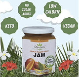 Stevien Sweet Peach Jam No Added Sugar - Keto and Diabetic Friendly, Vegan, Gluten Free, Made with Real Fruit - Sweetened with Organic Stevia