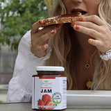 Stevien Sweet Mango Passionfruit Jam No Added Sugar - Keto and Diabetic Friendly, Vegan, Gluten Free, Made with Real Fruit - Sweetened with Organic Stevia