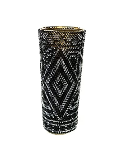 Load image into Gallery viewer, Black Handmade Tequila - Mezcal Shot, Huichol Art.
