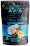 AWA Nutrition Premium Andean Plant-Based Protein Powder | Keto & Vegan | Source of Minerals & Smart Carbs | Made with Ancestral Superfoods (Tropical Splash: Passion Fruit + Coconut Cream, 300 Gram)