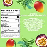 Stevien Jam No Added Sugar - Mango-Passion Fruit, Hibiscus-Apple and Cherry-Plum - 3 Jars