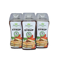Stevien Keto Sugar Free Maple Syrup - Vegan - Low Carb - Gluten Free - Low Calorie - Sweetened with Organic Stevia - 3 Pack