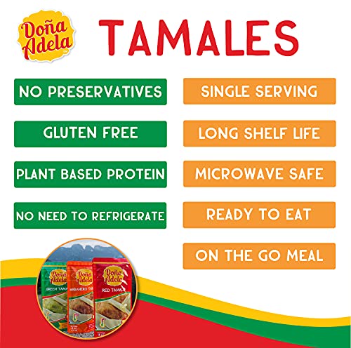 Doña Adela Tamale Ready to Eat - (Green, Pack 6)