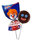 Marshmallow Lollipop with Chocolate 375 grs - Paleta Payaso (Pack of 15)