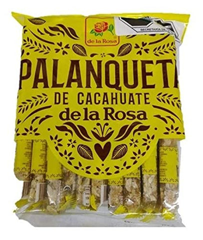 De La Rosa Peanut Candy Bar, Mexican Peanut Brittle 20 pack 30gr each bar