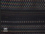 Tuux Mexikoo Handmade Black and Multicolored Pashmina made by Mexicans craftsmen