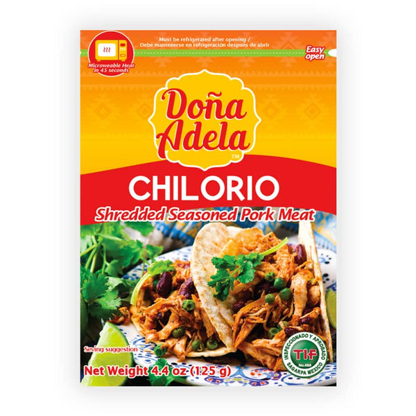 Doña Adela Ready to Eat, Mexican Food, no preservatives, no need to refrigerate (Chilorio 4 pack)