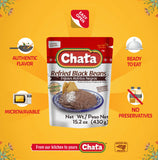 Chata Refried Black Beans | Practical + Delicious | Ready-to-Eat | No Preservatives | 15.2 Ounce (Pack of 1)