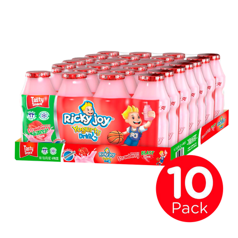 Ricky Joy ® Yogurty Drink Strawberry BLAST Flavor 10 packs