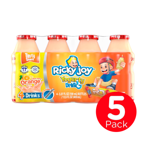 Ricky Joy ® Yogurty Drink Orange Flavor 5 packs