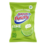 Super Ricas Potato Chips Natural Flavored Lime, Net Wt. 1.05 on 30g (Lime, 30 Units)